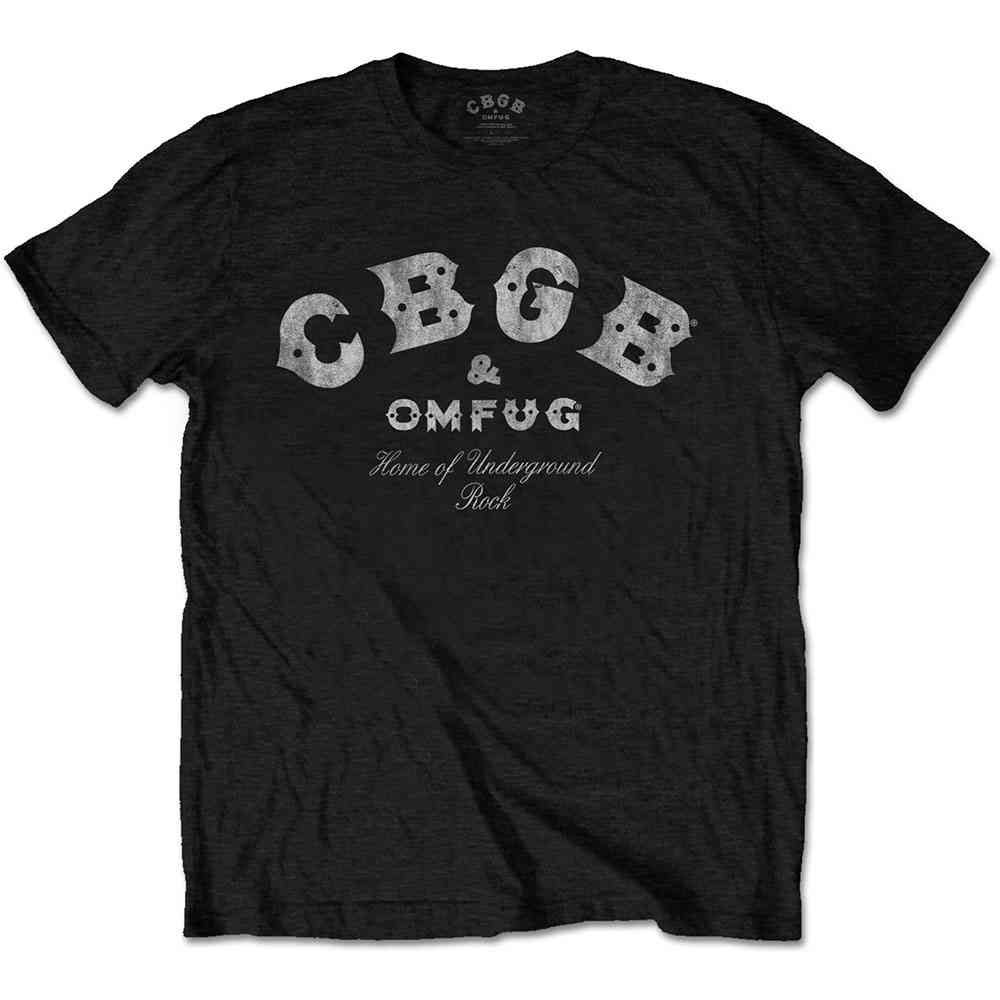 CBGB - Classic Logo Heren Tshirt - Zwart